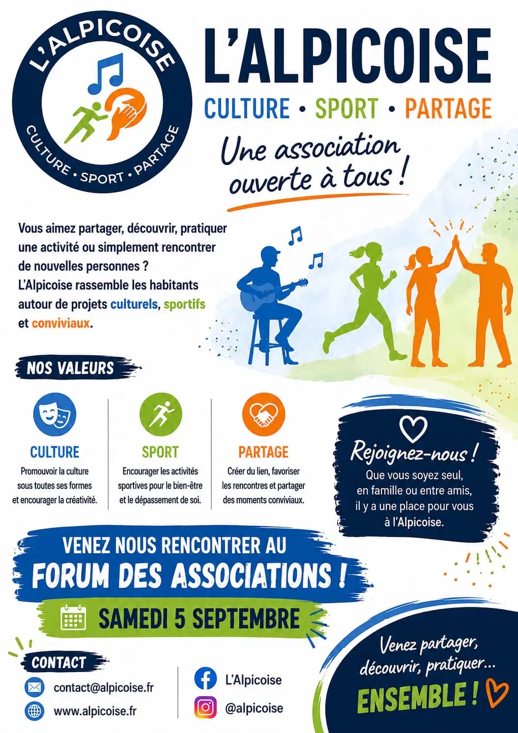 Affiche Forum des association du Samedi 5 septembre 2026 au Pecq
